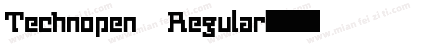 Technopen Regular字体转换